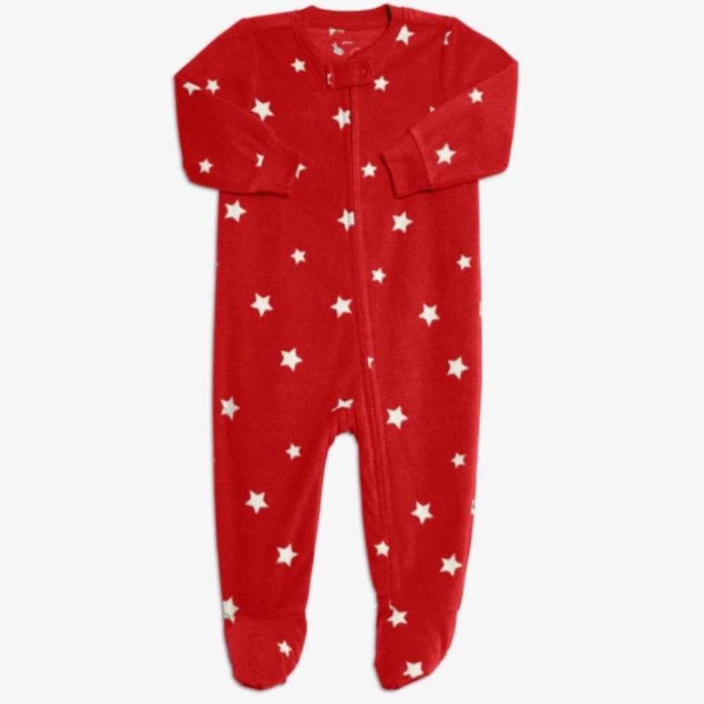 Kids-Baby Primary Red/White Star onesie Bodysuit- (3-6) months